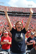 GILDAN OHIO STATE T/BLACK WITH BLK AND GREY LEAPARD PRINT|268