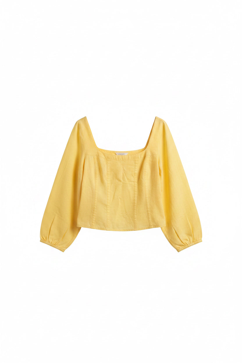 NWT canvas fitted blouse size 8|122