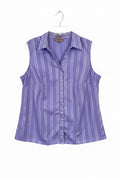 Womens sleeveless button up 1X|85