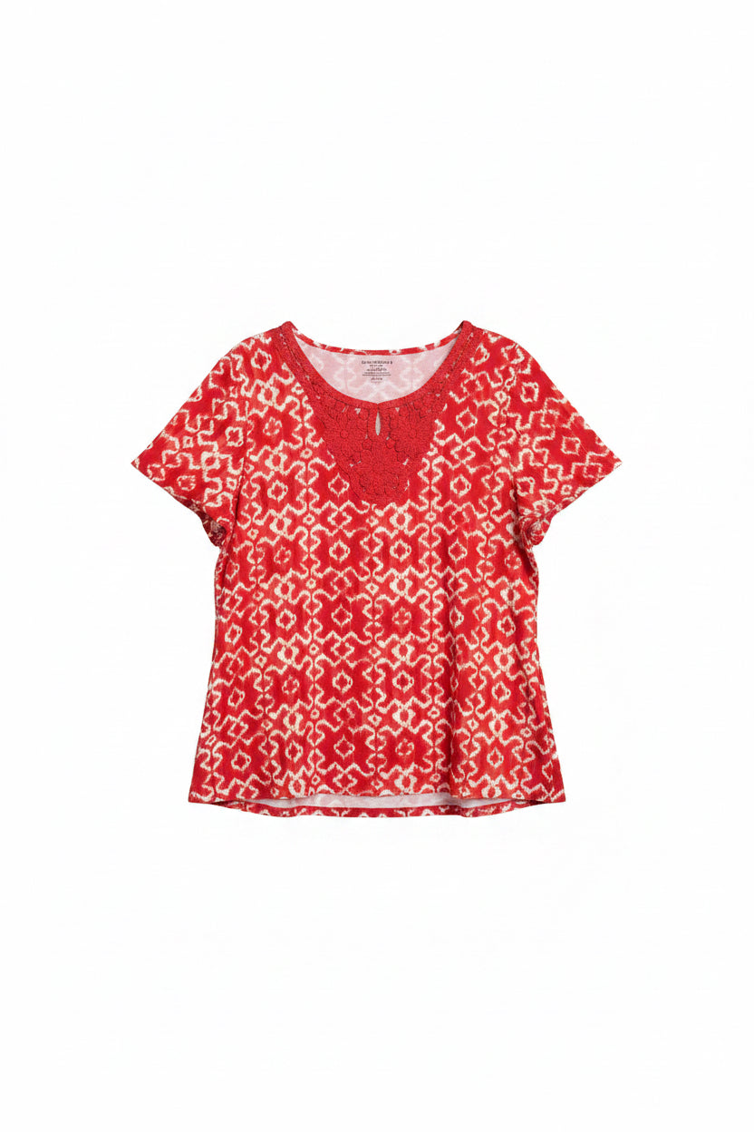 Womens short sleeve blouse 2X|80