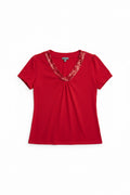 Womens short sleeve blouse 2X|81